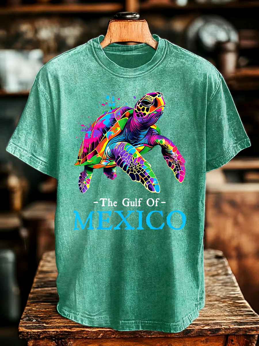 🌊Buy 3 get 12% off丨Men's Gulf Of Mexico Print T-shirt