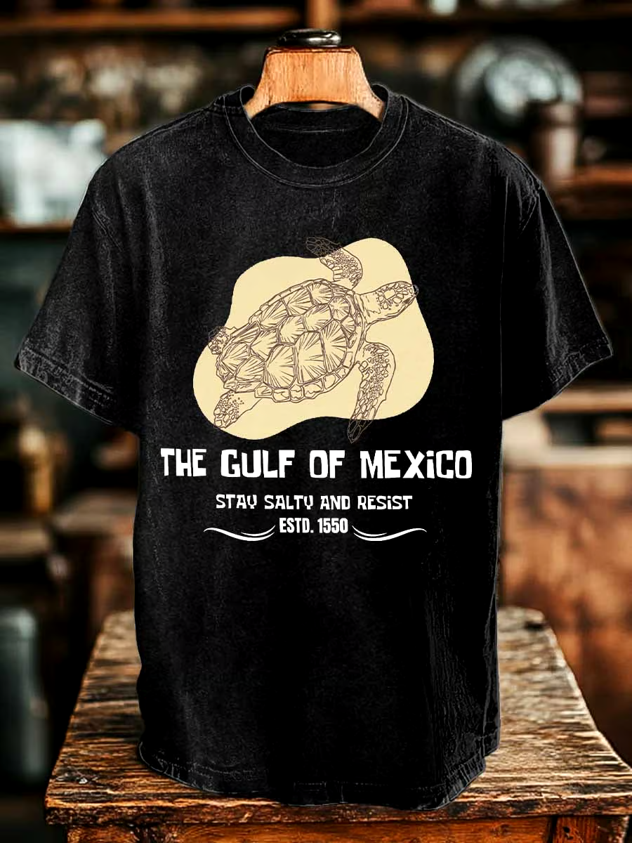🌊Buy 3 get 12% off丨Men's Gulf Of Mexico Print T-shirt
