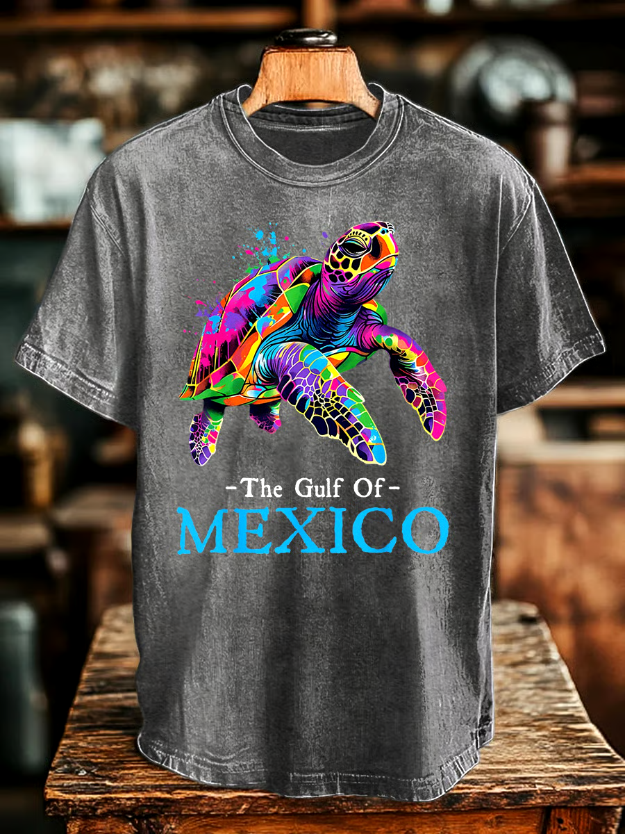 🌊Buy 3 get 12% off丨Men's Gulf Of Mexico Print T-shirt
