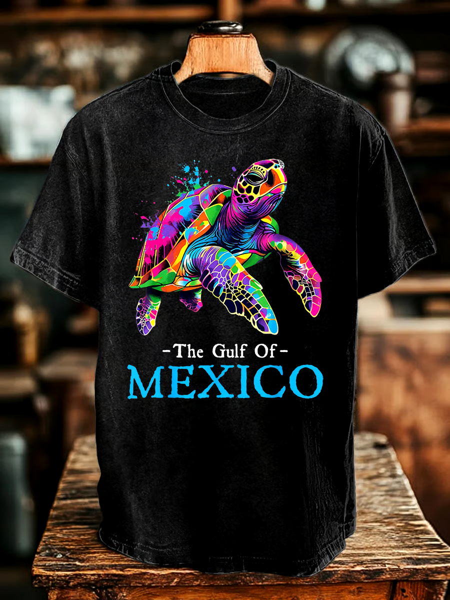 🌊Buy 3 get 12% off丨Men's Gulf Of Mexico Print T-shirt