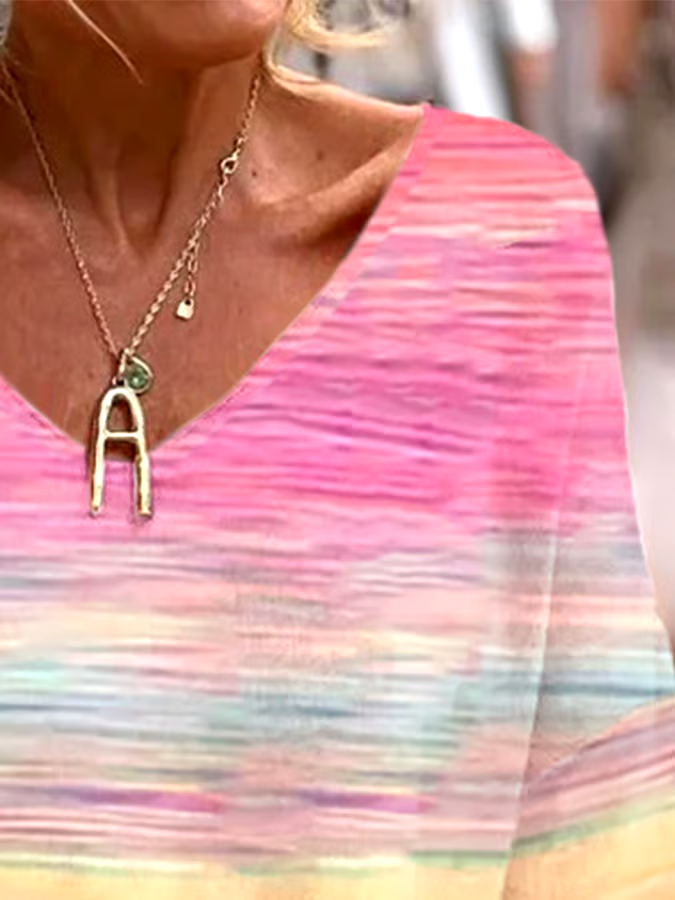 🎀Buy 3 get 12% off丨Women's Breast Cancer Awareness Print Long Sleeve T-Shirt