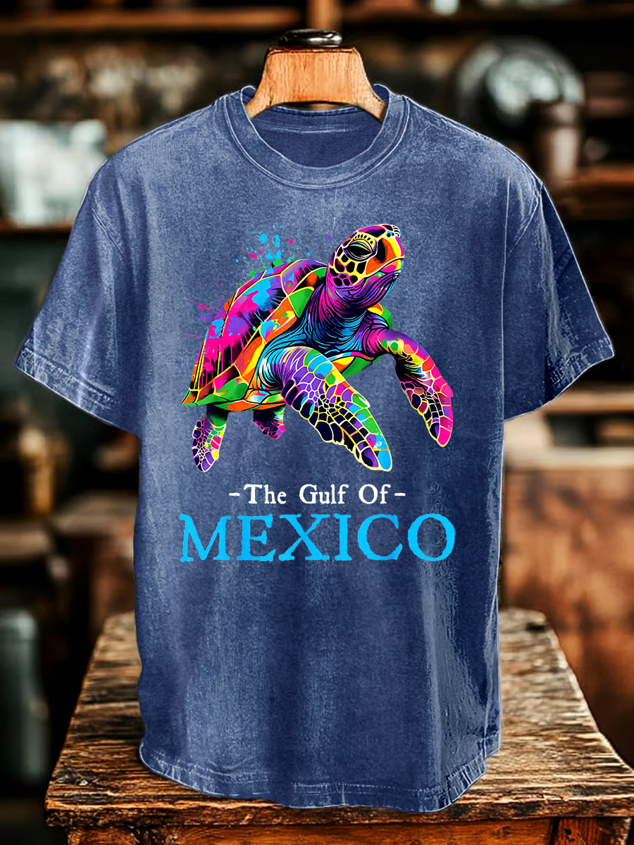 🌊Buy 3 get 12% off丨Men's Gulf Of Mexico Print T-shirt