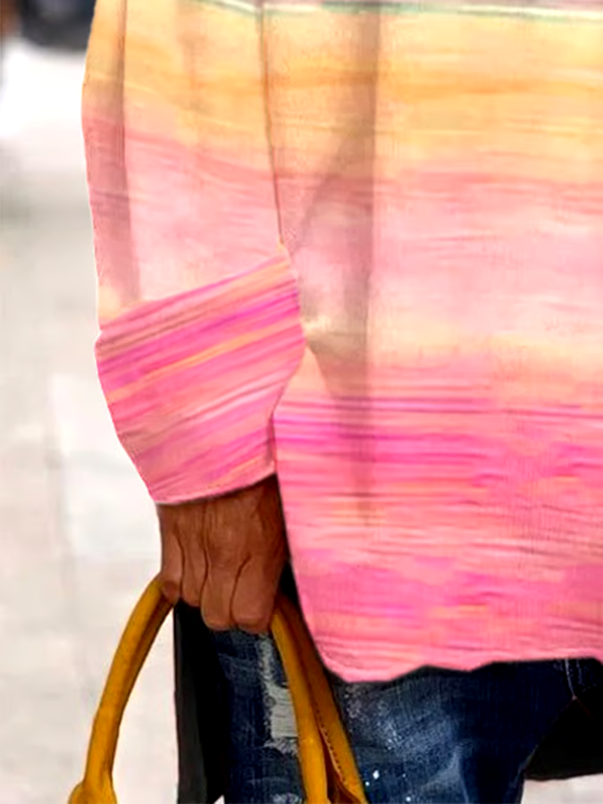 🎀Buy 3 get 12% off丨Women's Breast Cancer Awareness Print Long Sleeve T-Shirt